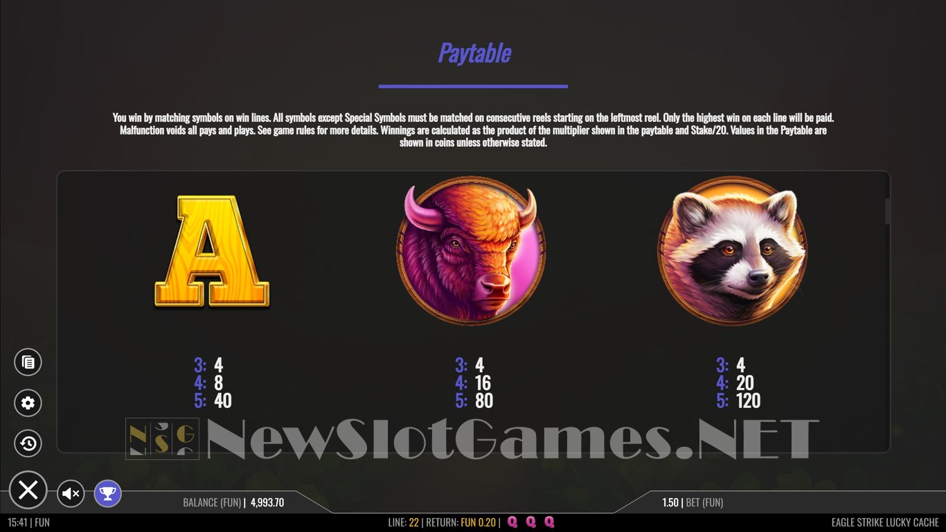 Eagle Strike Lucky Cache Slot Slot Image in Demo - pic. 7