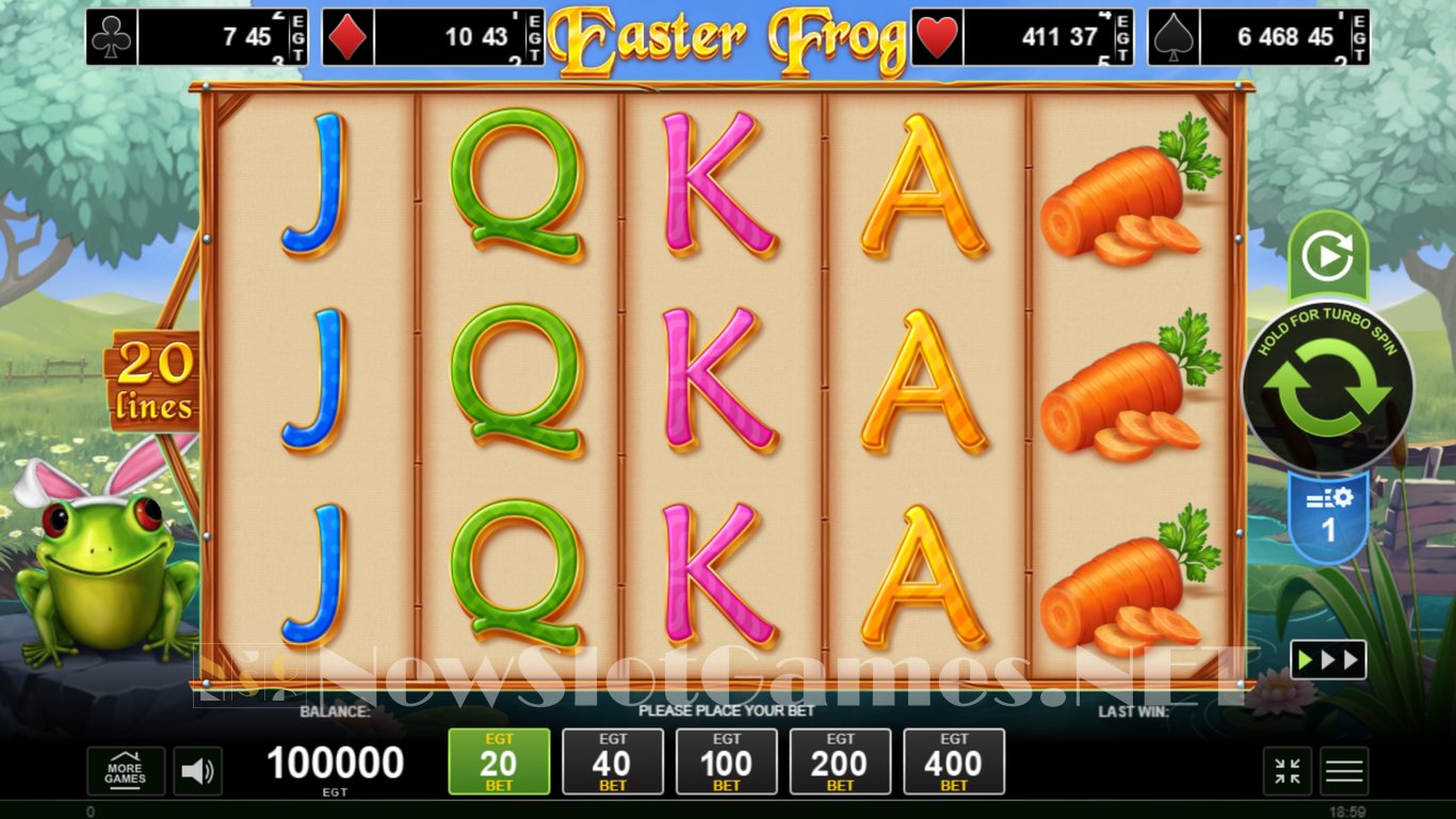 Easter Frog Slot Demo Image
