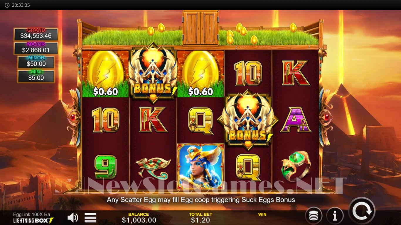 Egglink 100x Ra Slot Slot Image in Demo - pic. 3