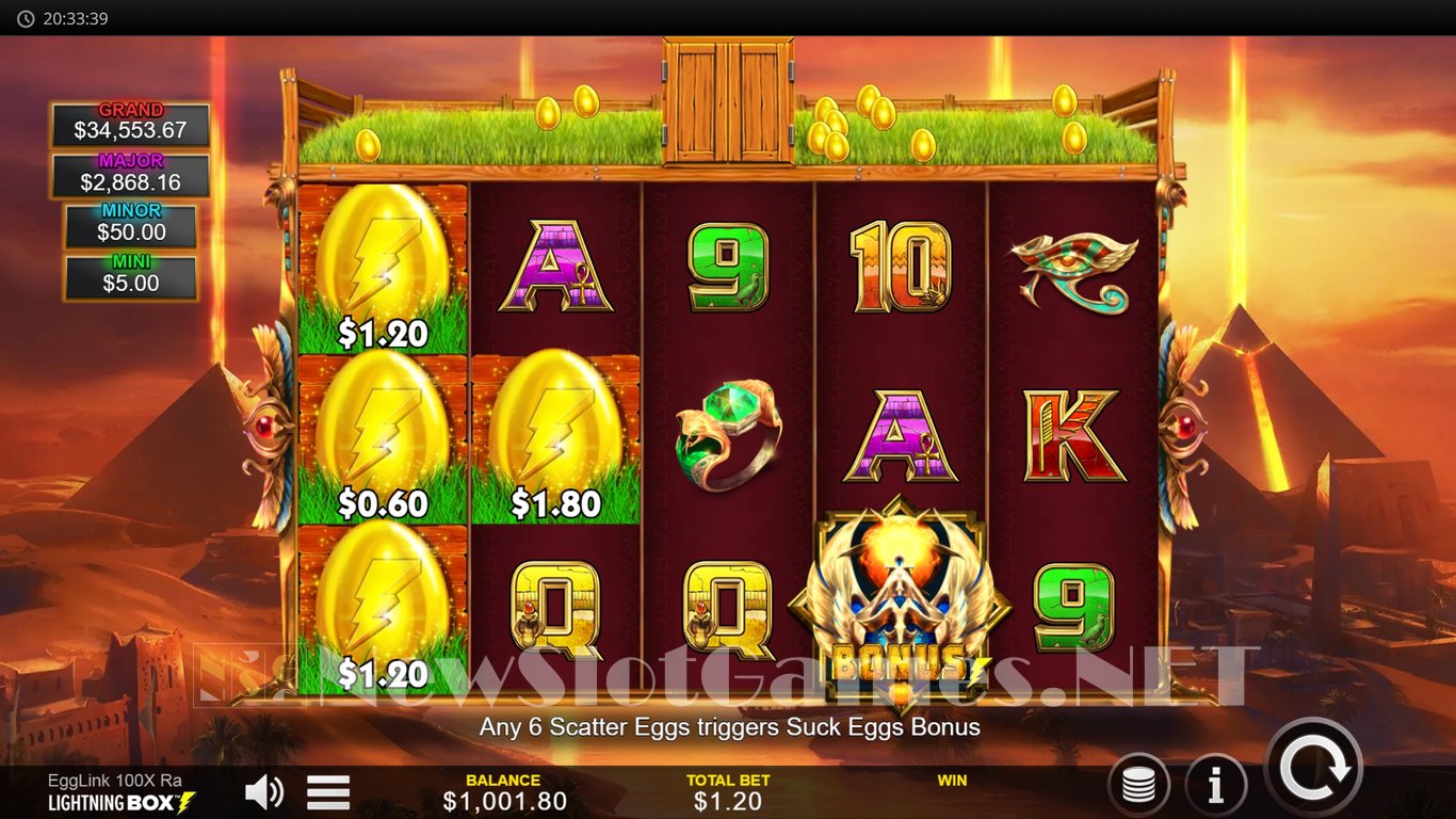 Egglink 100x Ra Slot Slot Image in Demo - pic. 4