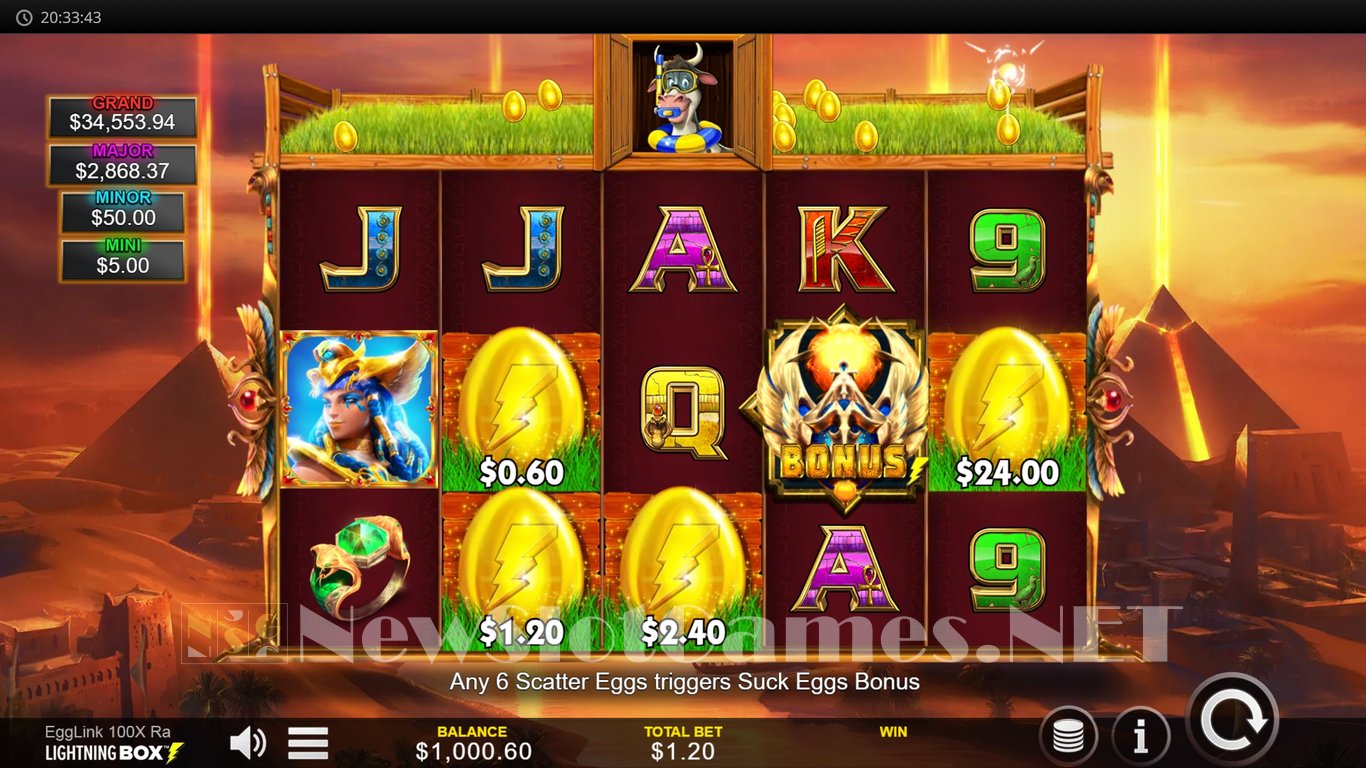 Egglink 100x Ra Slot Slot Image in Demo - pic. 5
