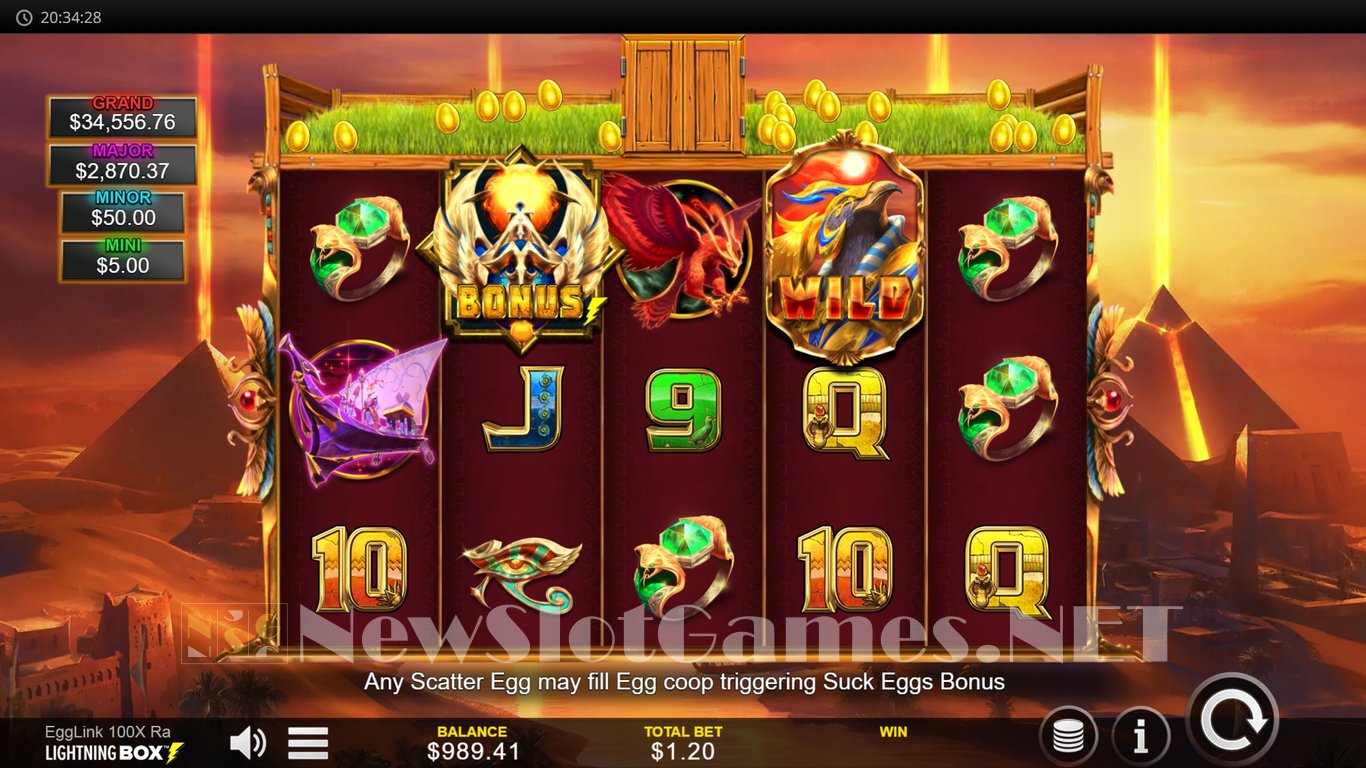 Egglink 100x Ra Slot Slot Image in Demo - pic. 8