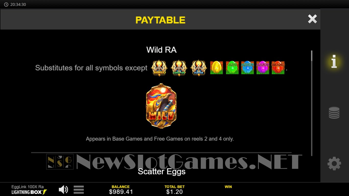 Egglink 100x Ra Slot Slot Image in Demo - pic. 9