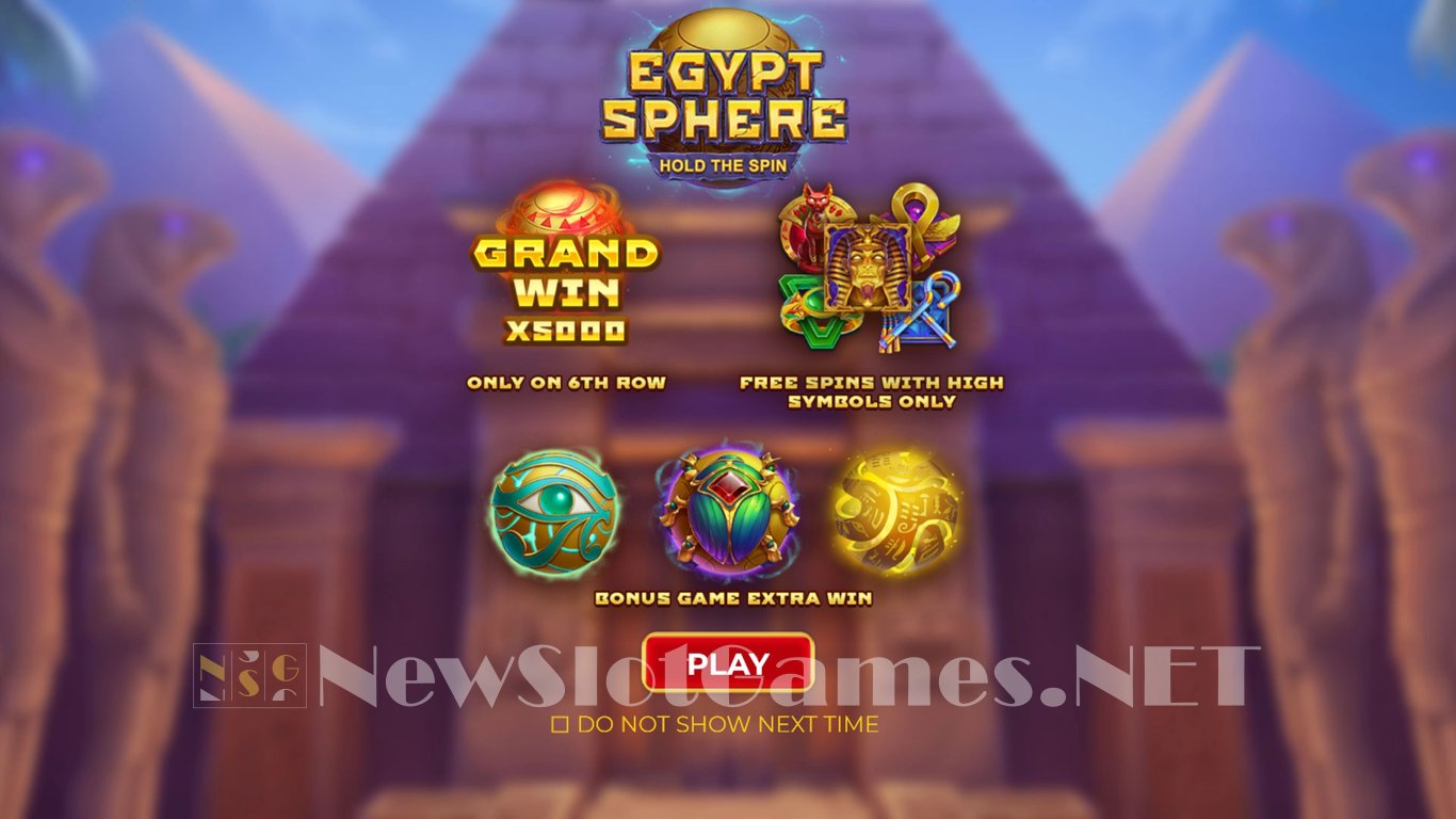 Egypt Sphere Hold The Spin Slot Demo Image