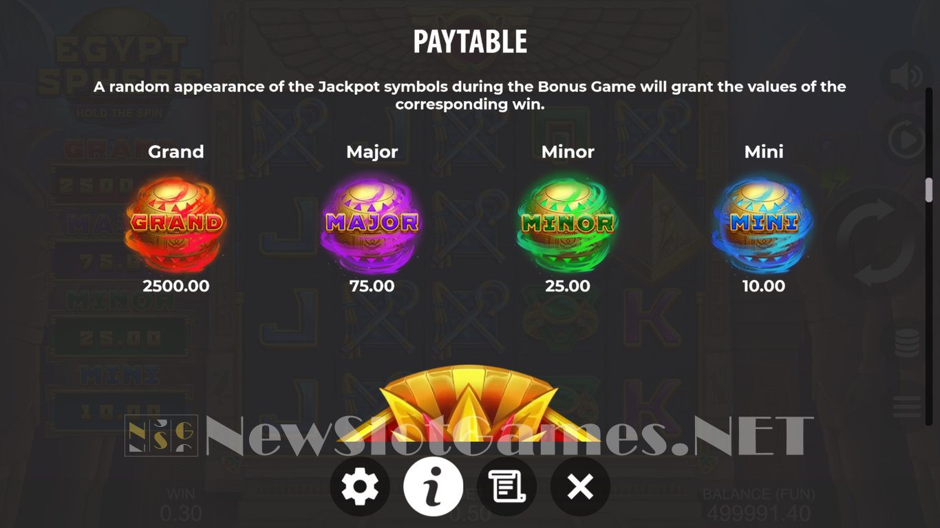 Egypt Sphere Hold The Spin Slot Slot Image in Demo - pic. 7
