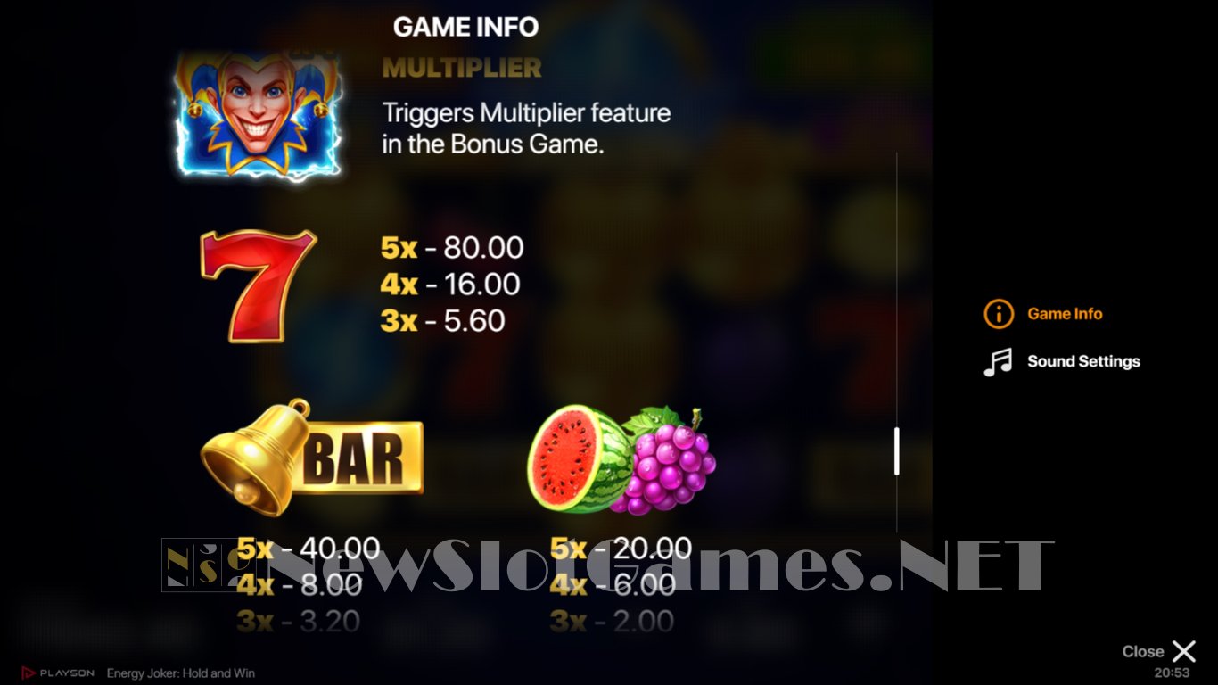 Energy Joker Slot Slot Image in Demo - pic. 12
