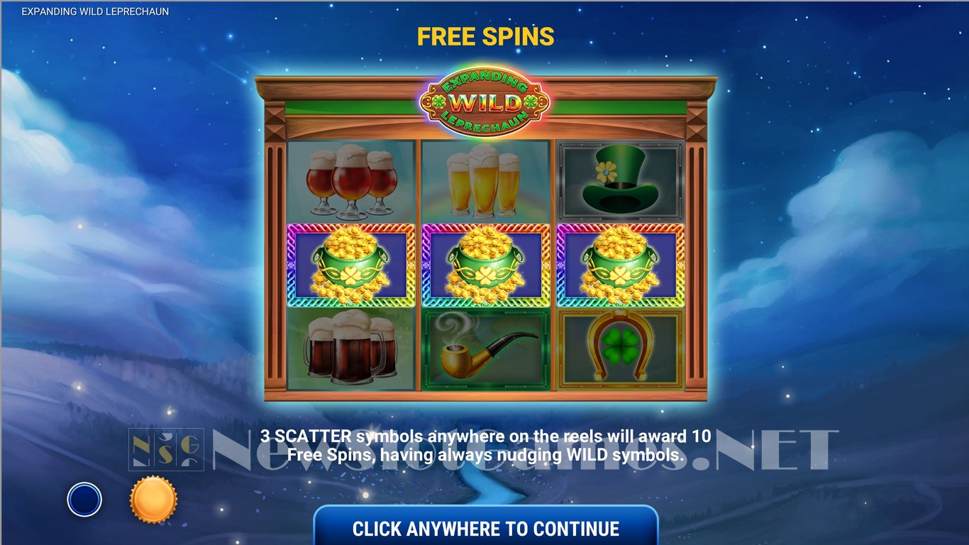 Expanding Wild Leprechaun Slot Demo Image