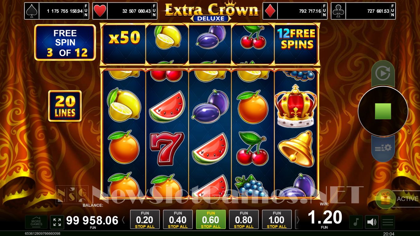 Extra Crown Deluxe Slot Slot Image in Demo - pic. 10