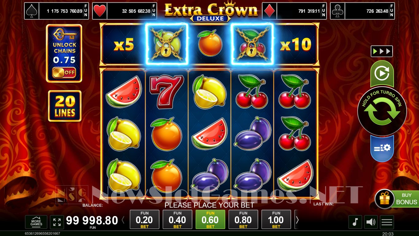 Extra Crown Deluxe Slot Slot Image in Demo - pic. 2