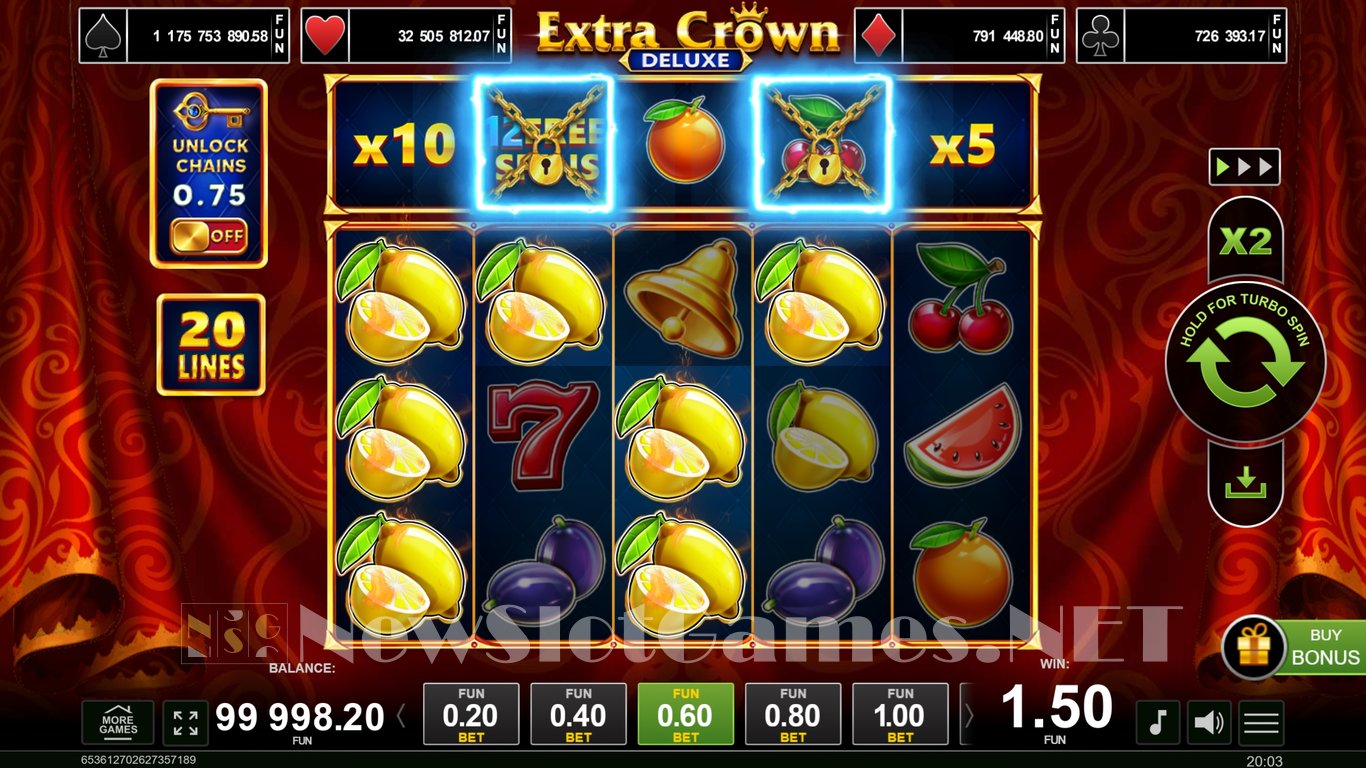 Extra Crown Deluxe Slot Slot Image in Demo - pic. 4