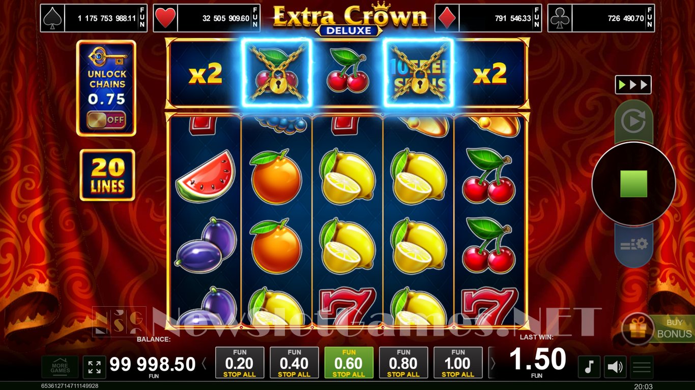 Extra Crown Deluxe Slot Slot Image in Demo - pic. 5