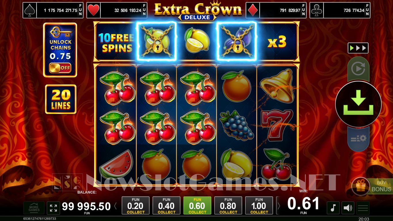 Extra Crown Deluxe Slot Slot Image in Demo - pic. 6