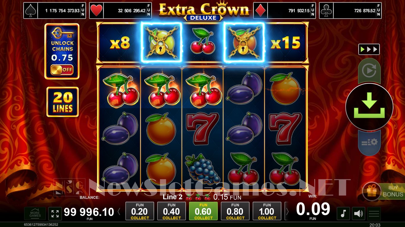 Extra Crown Deluxe Slot Slot Image in Demo - pic. 7