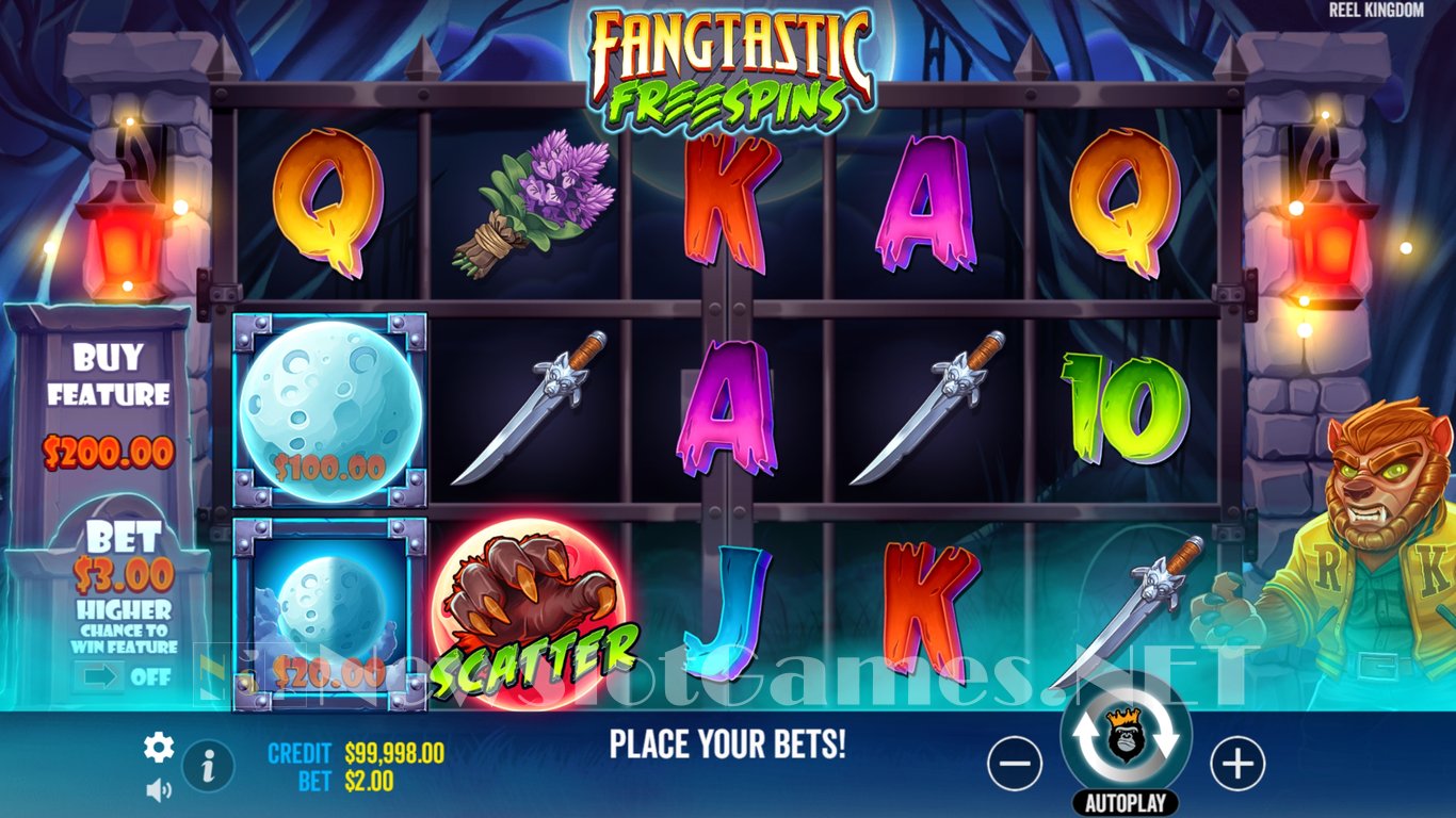 Fangtastic Freespins Slot Demo Image