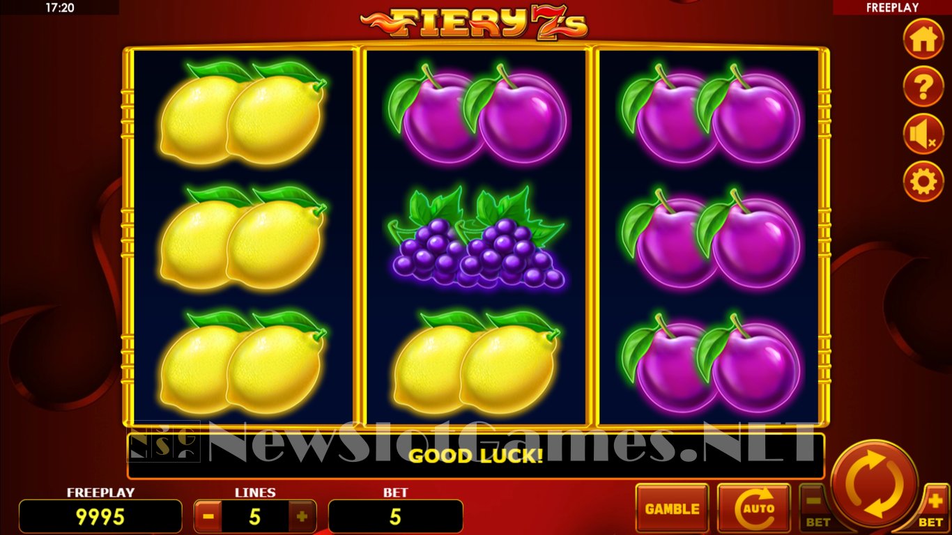 Fiery 7s Slot Demo Image