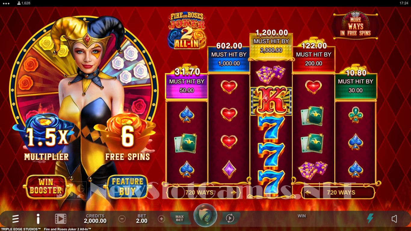Fire and Roses Joker 2 All-In Slot Demo Image