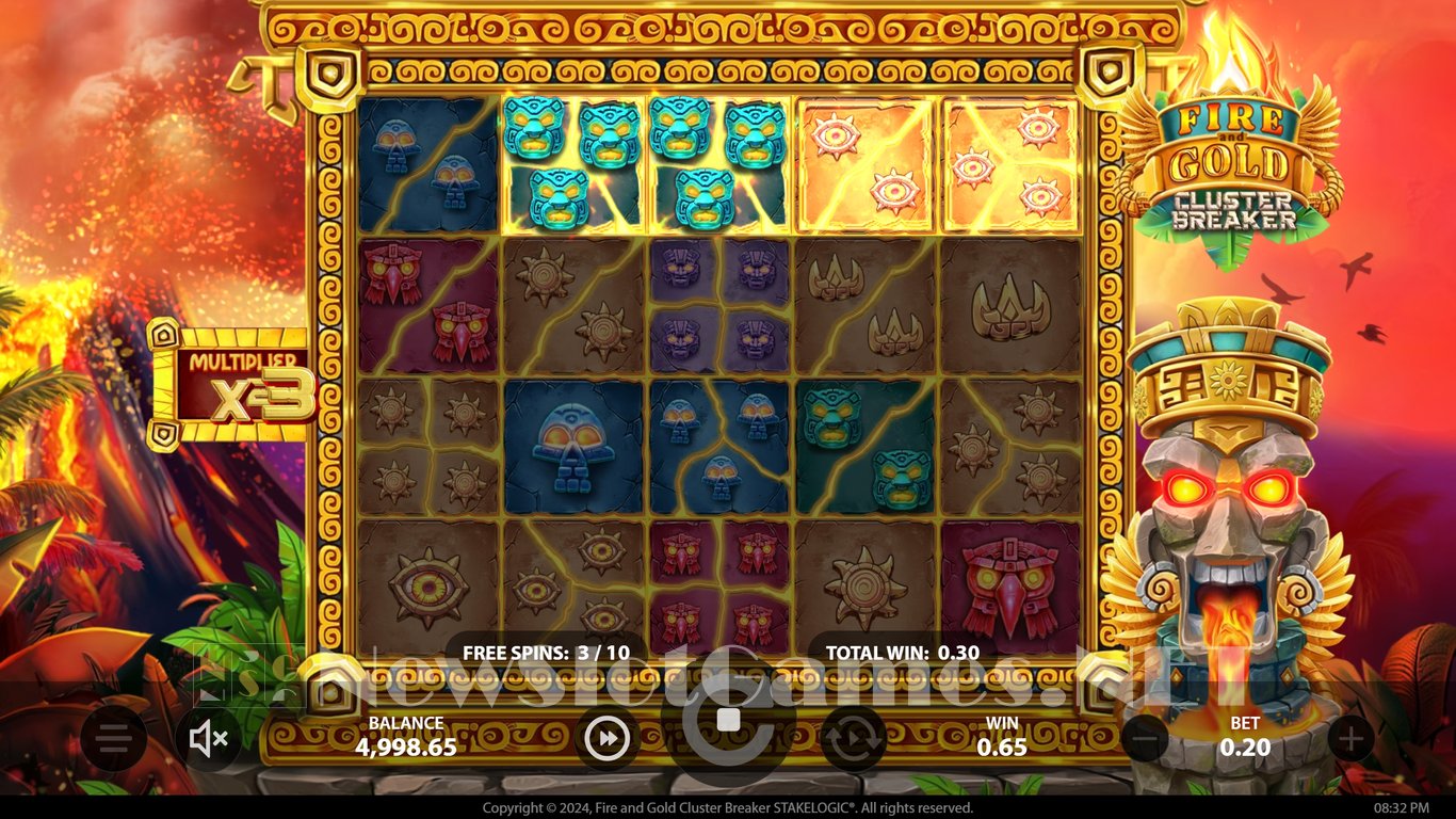 Fire and Gold Cluster Breaker Slot Slot Image in Demo - pic. 10