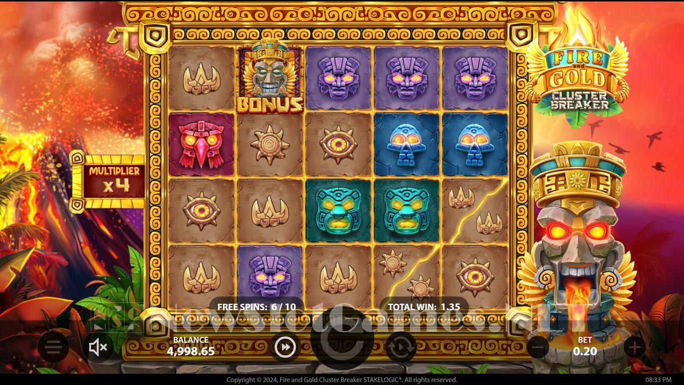Fire and Gold Cluster Breaker Slot Slot Image in Demo - pic. 11