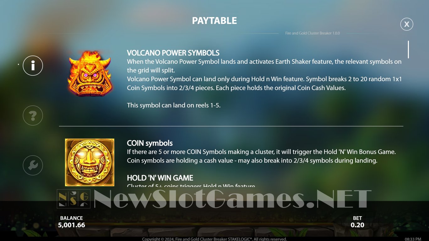 Fire and Gold Cluster Breaker Slot Slot Image in Demo - pic. 13