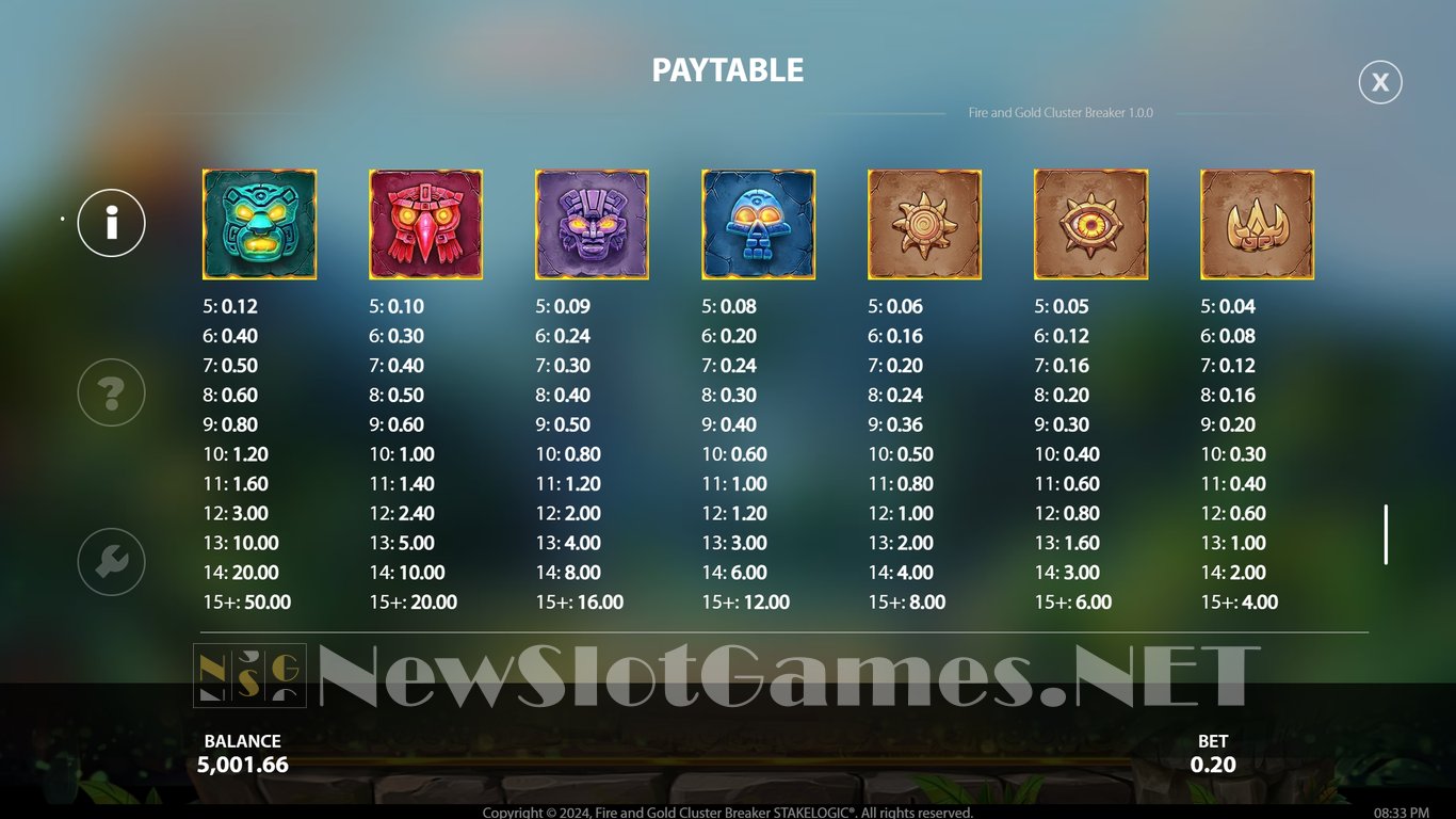 Fire and Gold Cluster Breaker Slot Slot Image in Demo - pic. 15