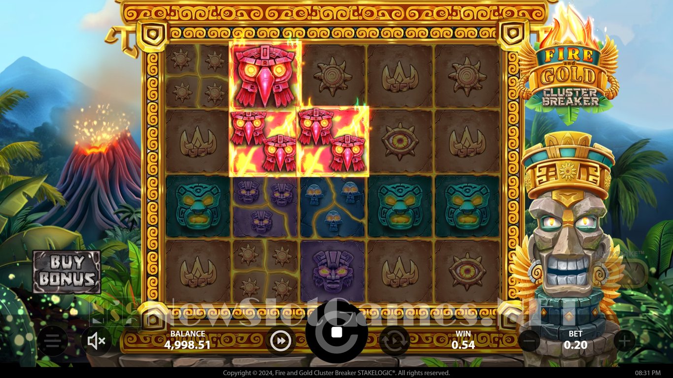 Fire and Gold Cluster Breaker Slot Slot Image in Demo - pic. 5