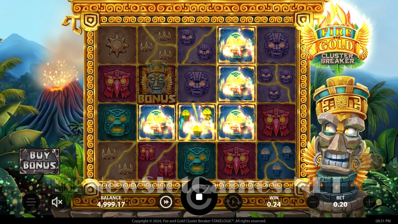 Fire and Gold Cluster Breaker Slot Slot Image in Demo - pic. 6