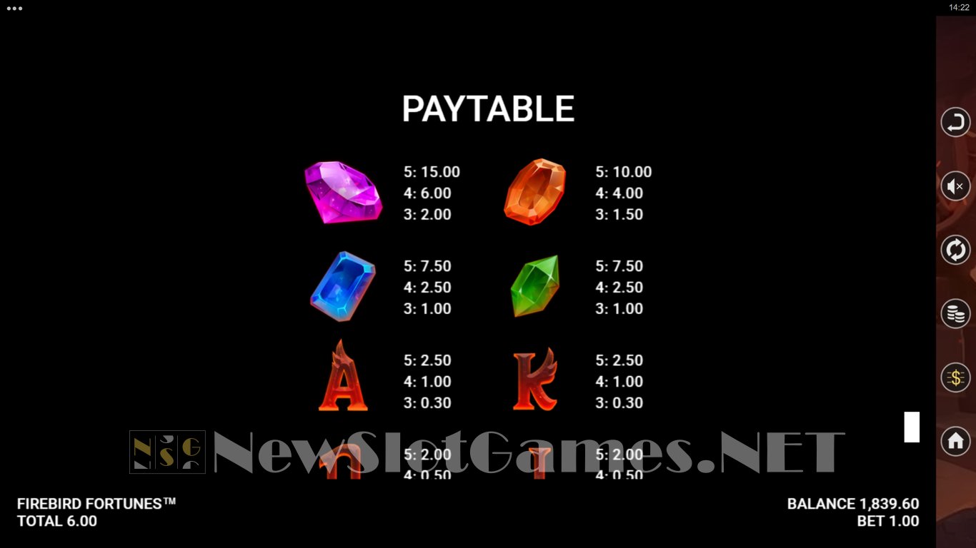 Firebird Fortunes Slot Slot Image in Demo - pic. 13