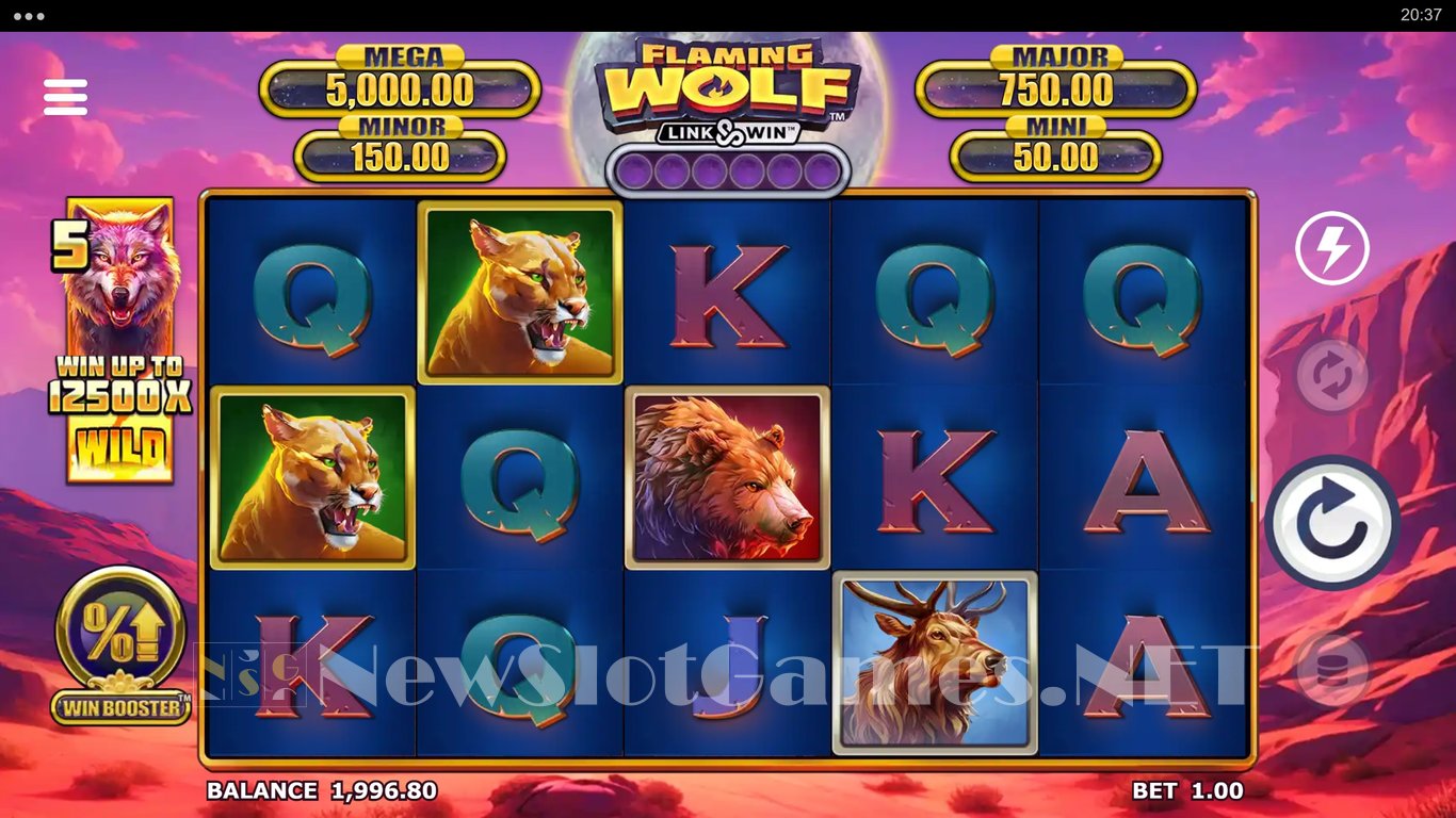 Flaming Wolf Link & Win Slot Slot Image in Demo - pic. 2