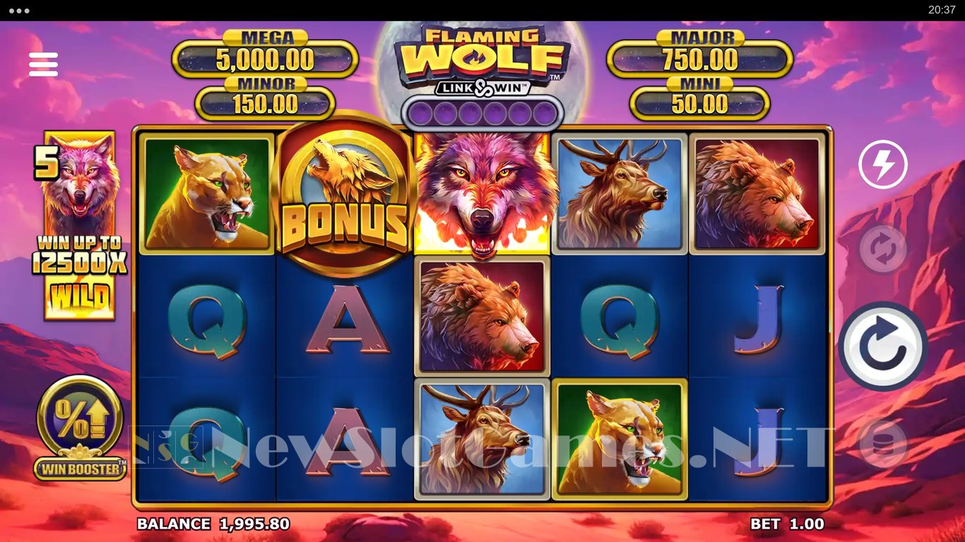Flaming Wolf Link & Win Slot Slot Image in Demo - pic. 3