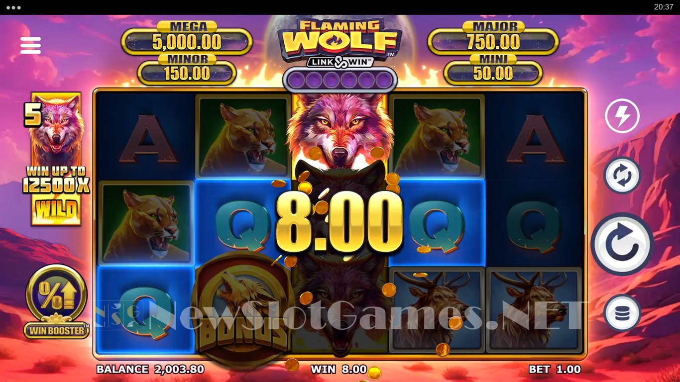 Flaming Wolf Link & Win Slot Slot Image in Demo - pic. 4
