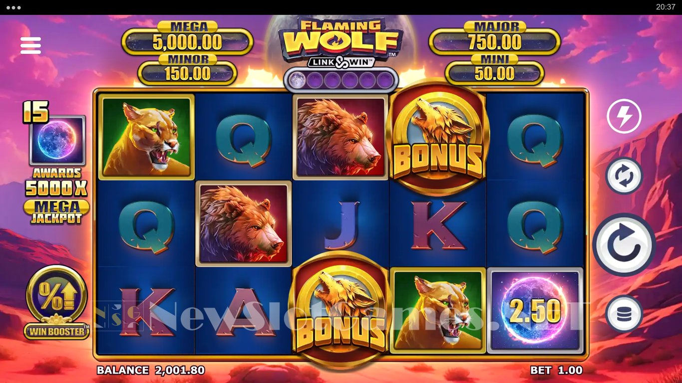 Flaming Wolf Link & Win Slot Slot Image in Demo - pic. 5