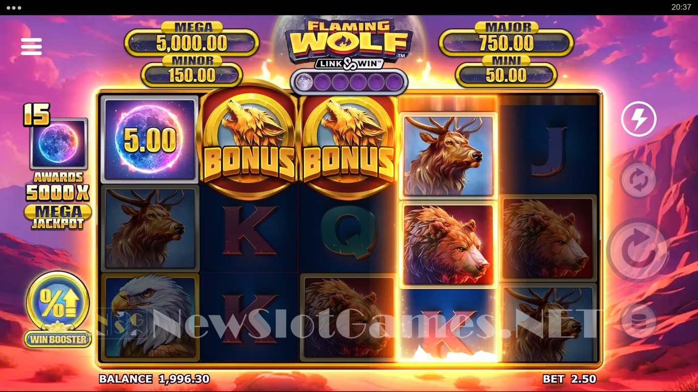 Flaming Wolf Link & Win Slot Slot Image in Demo - pic. 8