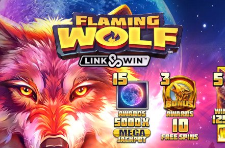 Flaming Wolf Link & Win Slot Icon