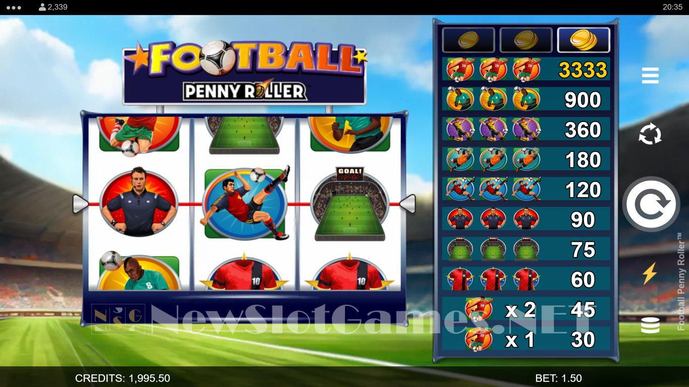 Football Penny Roller Slot Slot Image in Demo - pic. 3