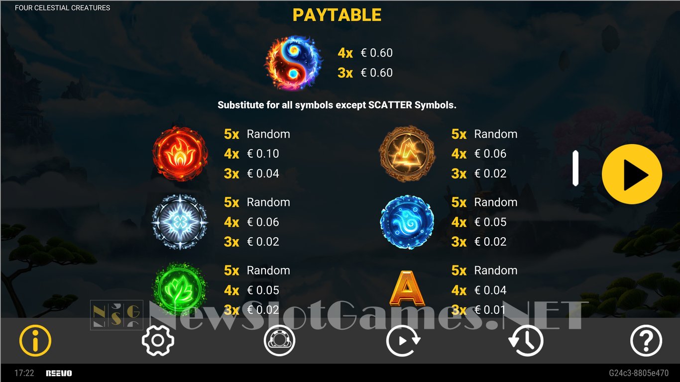 Four Celestial Creatures Slot Slot Image in Demo - pic. 8