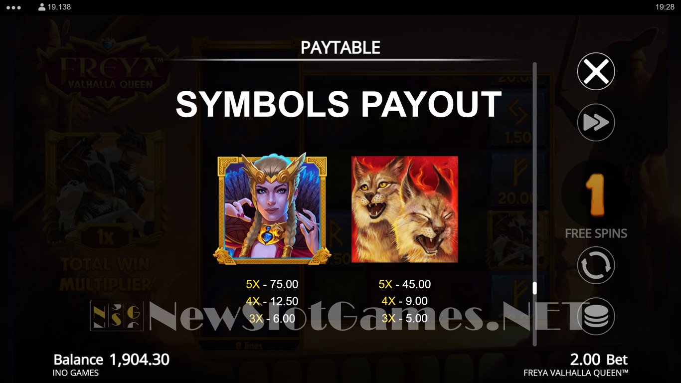 Freya Valhalla Queen Slot Slot Image in Demo - pic. 10