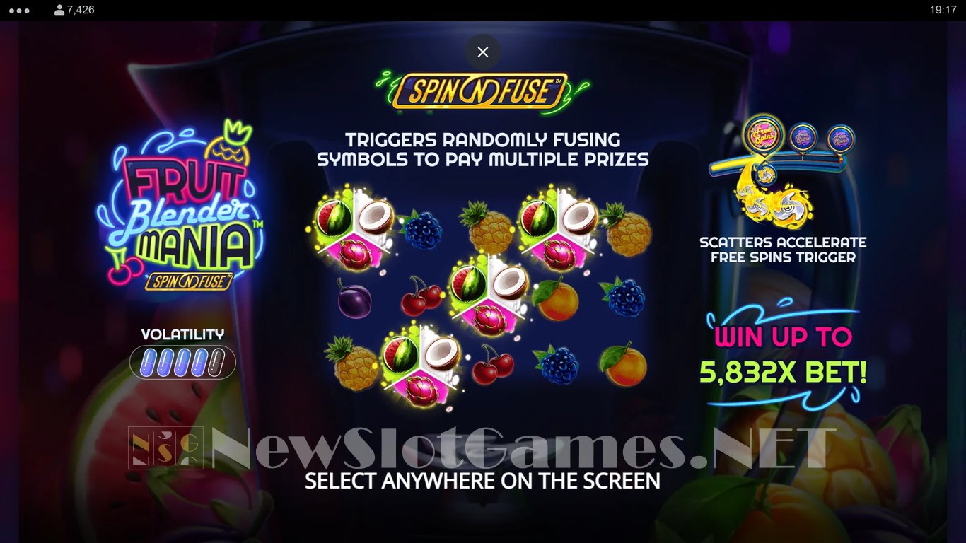 Fruit Blender Mania Slot Demo Image