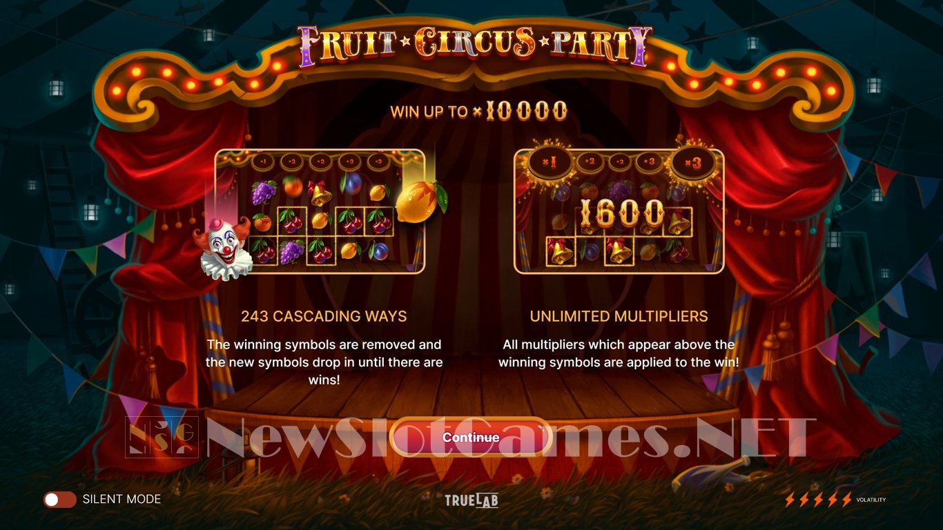 Fruit Circus Party Slot Demo Image