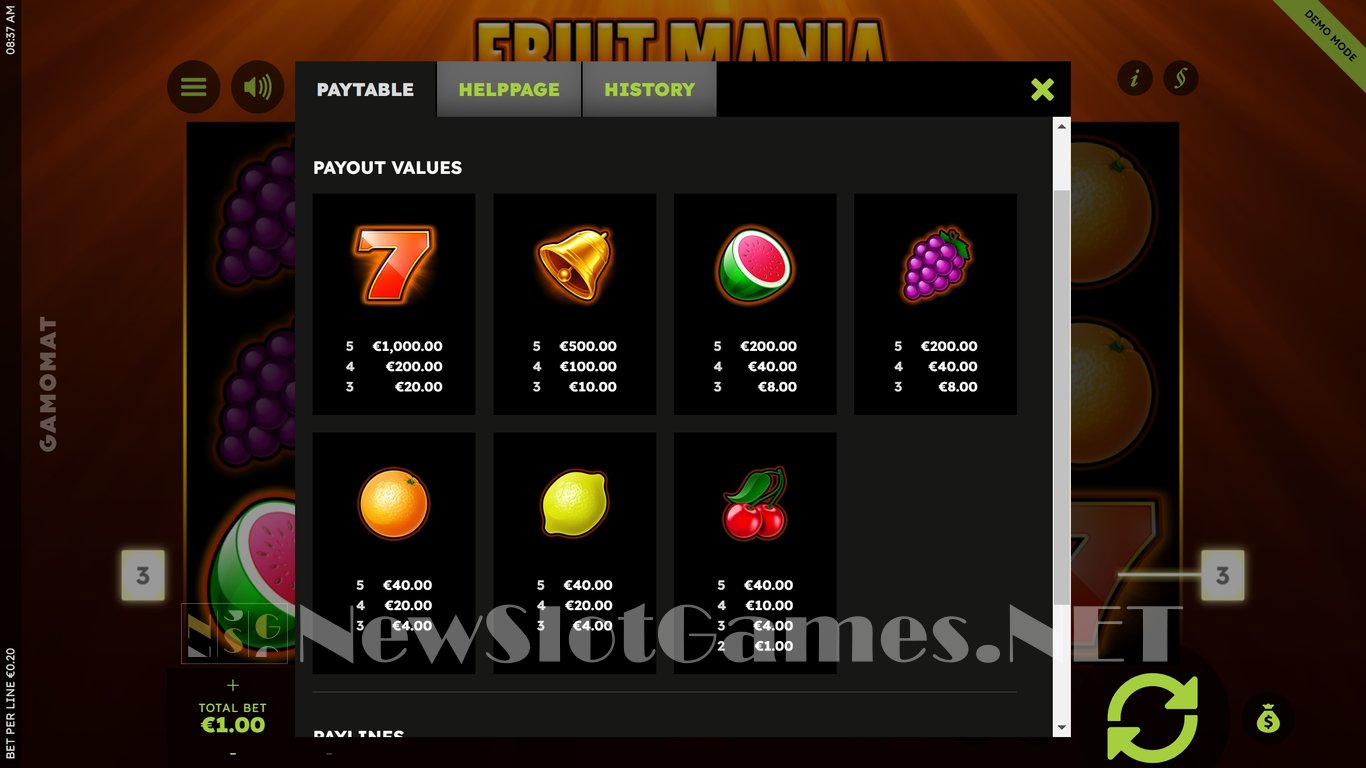 Fruit Mania Deluxe Slot Slot Image in Demo - pic. 7