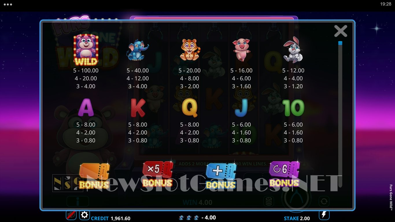 Furs Gone Wild Slot Slot Image in Demo - pic. 8