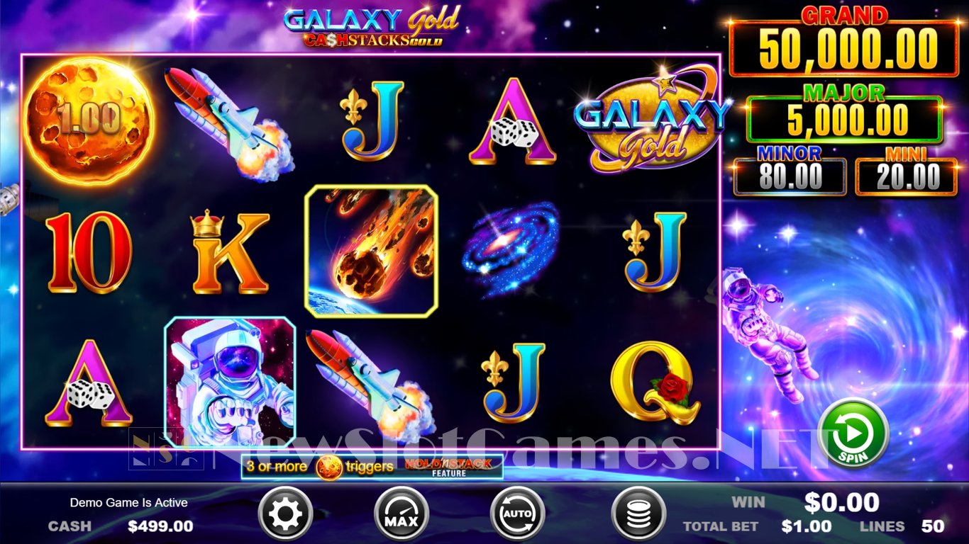 Galaxy Gold CashStacks Gold Slot Demo Image