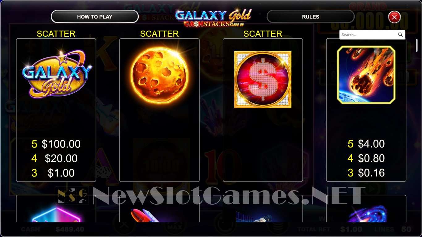 Galaxy Gold CashStacks Gold Slot Slot Image in Demo - pic. 6