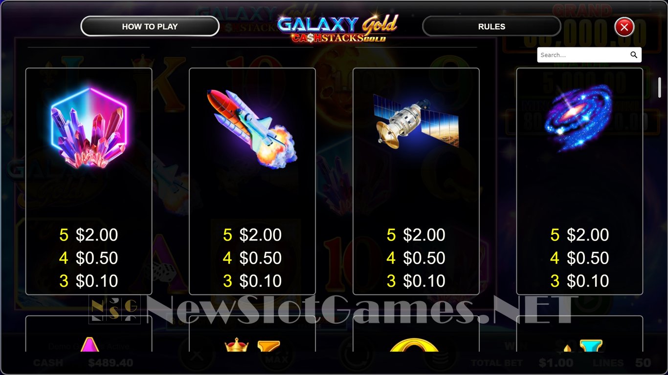 Galaxy Gold CashStacks Gold Slot Slot Image in Demo - pic. 7