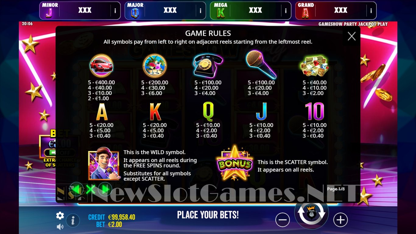 Gameshow Party Slot Slot Image in Demo - pic. 7