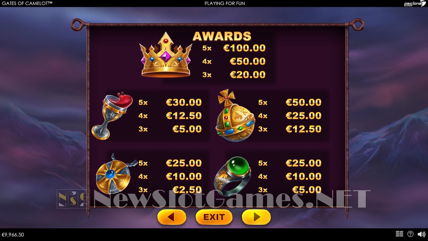 Gates of Camelot Slot Slot Image in Demo - pic. 7