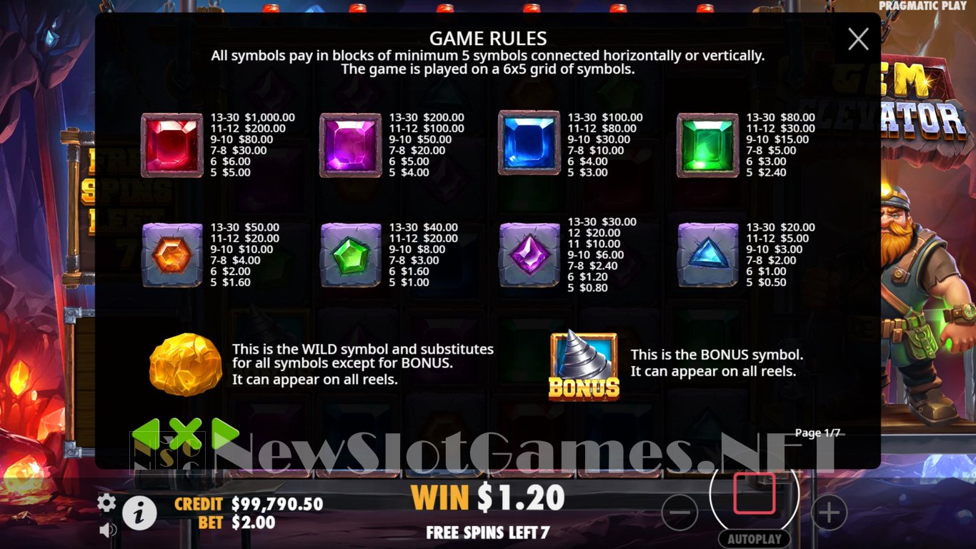 Gem Elevator Slot Slot Image in Demo - pic. 9