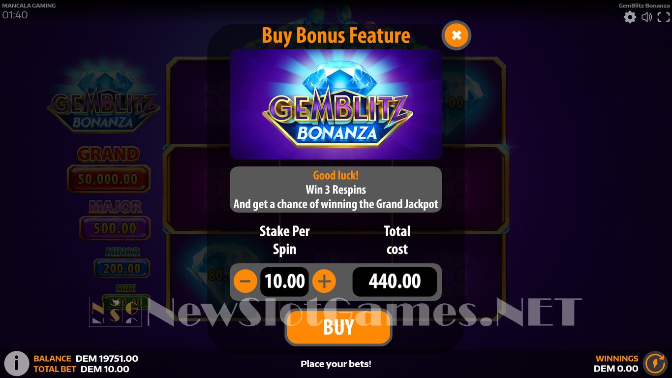GemBlitz Bonanza Slot Slot Image in Demo - pic. 9