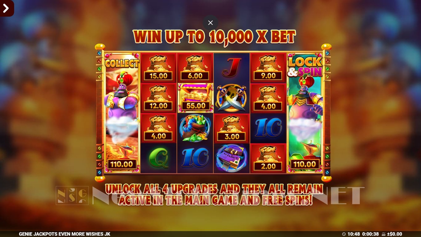 Genie Jackpots Even More Wishes Slot Demo Image