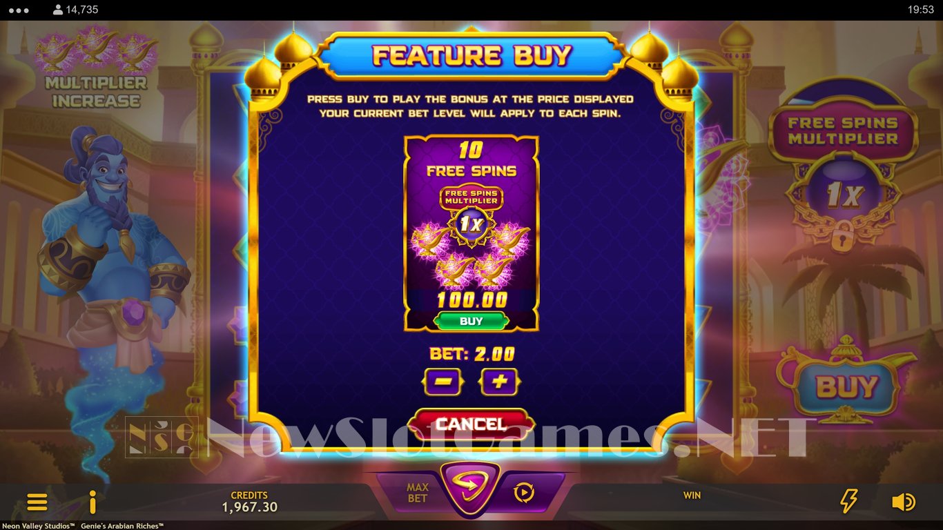 Genies Arabian Riches Slot Slot Image in Demo - pic. 7