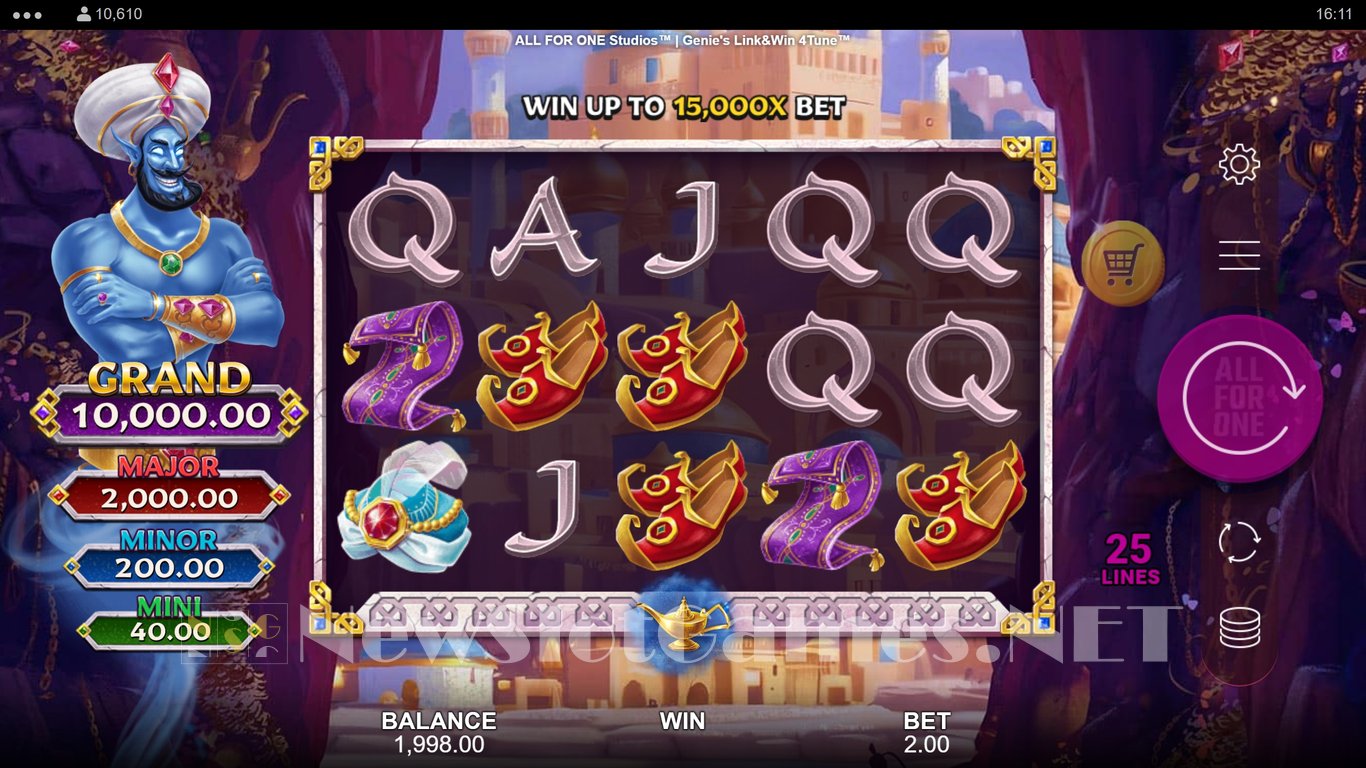 Genies Link & Win 4Tune Slot Slot Image in Demo - pic. 2